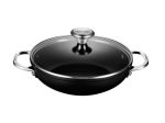 Le Creuset Toughened Nonstick PRO Shallow Casserole Braiser with Glass Lid on Sale