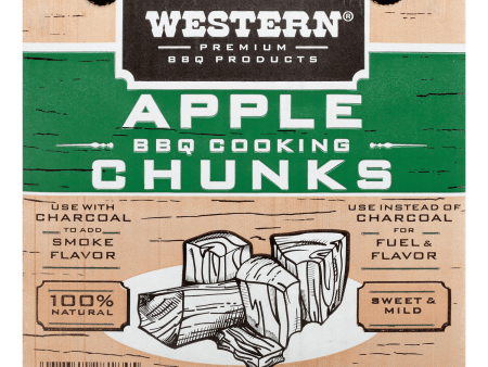 Western Apple Wood BBQ Cooking Chunks For Cheap