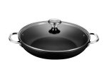 Le Creuset Toughened Nonstick PRO Shallow Casserole Braiser with Glass Lid on Sale