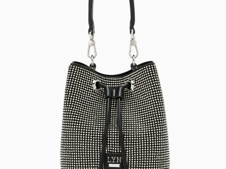 Gareth Crystal Bucket Bag S Black Fashion