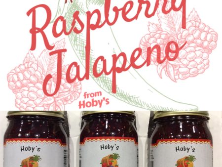 Raspberry-Jalapeño Jam 3-Pack  (All Natural) (20oz. jars) Online Hot Sale