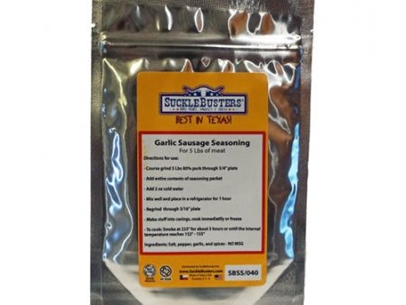 Sucklebusters: Texas Garlic Sausage Seasoning Online Hot Sale