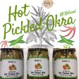 Hot Pickled Okra 3-Pack (All Natural) (16oz. jars) Online now