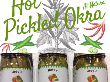 Hot Pickled Okra 3-Pack (All Natural) (16oz. jars) Online now