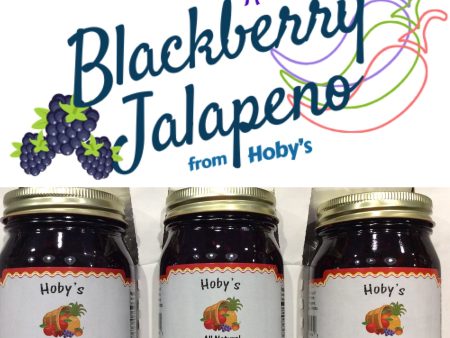 Blackberry Jalapeño Jam 3-Pack (All Natural )(20oz. jars) Cheap