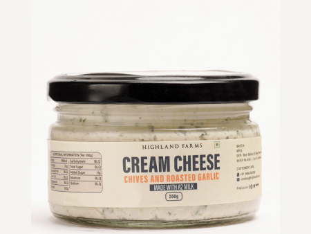 A2 Cream Cheese Chives & Roasted Garlic, 200gm Sale