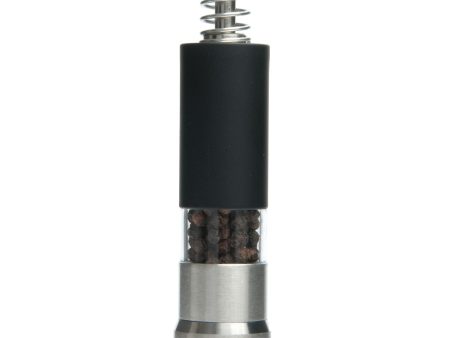 Spring Action Black Salt and Pepper Grinder Single Mill Cheap