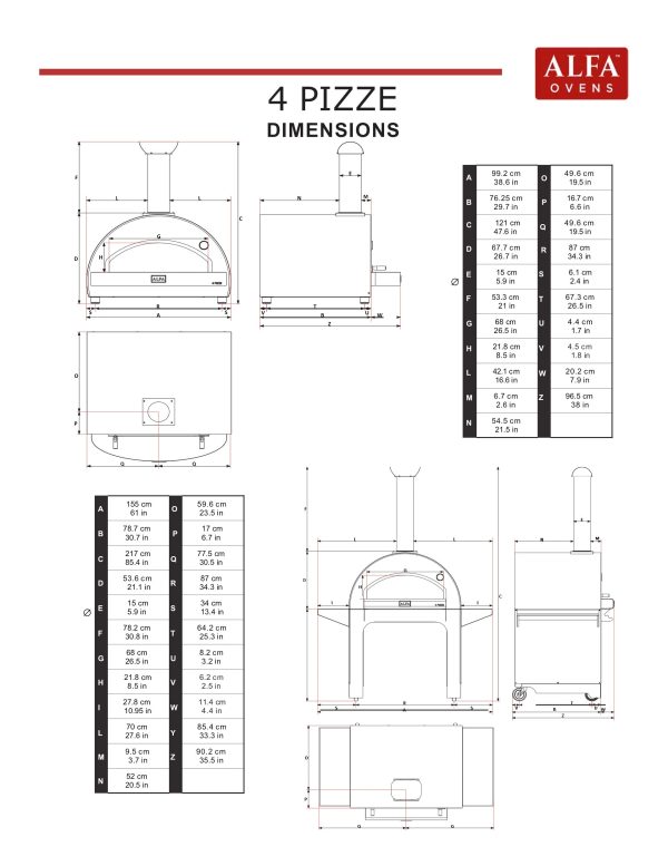 Alfa 4 Pizze (Wood Only) Supply