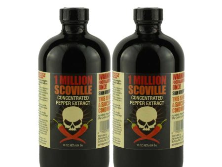 1 Million Scoville Pepper Extract 16oz - 2 Bottle Pack Online Hot Sale