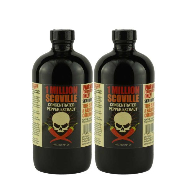 1 Million Scoville Pepper Extract 16oz - 2 Bottle Pack Online Hot Sale