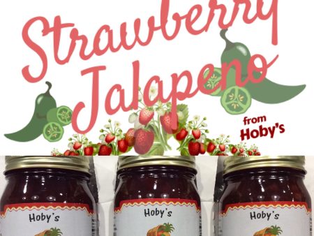 Strawberry Jalapeno Jam 3-Pack  (All Natural) (20oz. jars) Online Sale