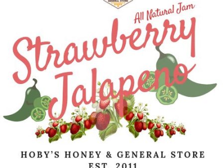 Strawberry Jalapeno Jam: Single Jar :- (All Natural)(20 oz. Jar) Discount