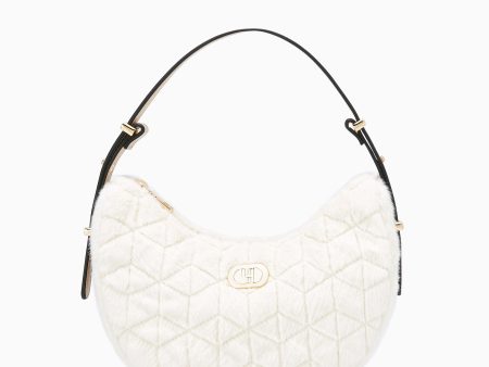 Abbey Fur Inf Shoulder Bag M Off-White Hot on Sale