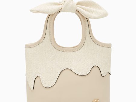 Twistta Mini Tote Beige For Sale