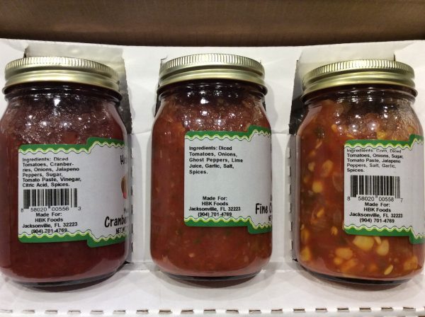 Salsa 3-Pack #3-Cranberry Salsa, Ghost Pepper Salsa, Corn Salsa Sale