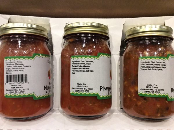 Salsa 3-Pack #2- Mango Salsa, Pineapple Bacon Salsa, Bean and Corn Salsa Hot on Sale