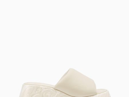 Jaycee Platform Sandals White Cheap