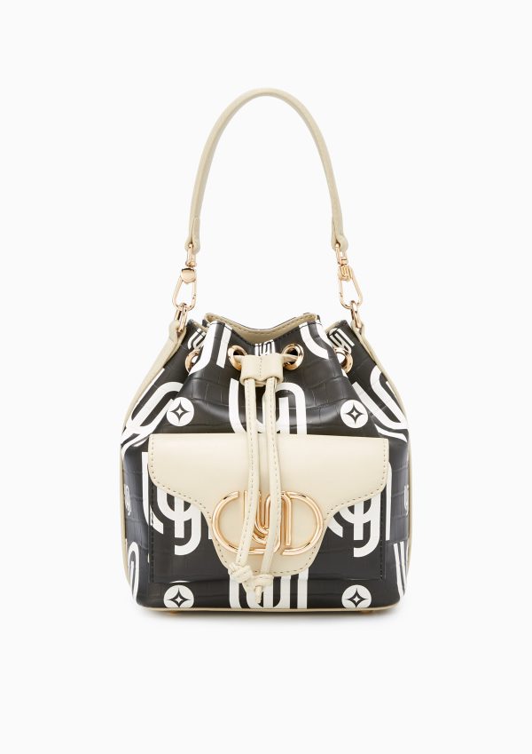 Fray Infnite Bucket Bag Printed Black Online