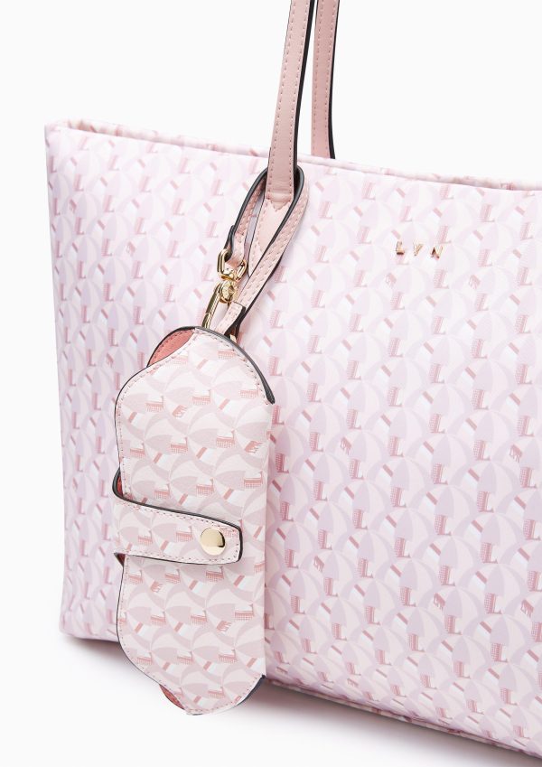 Solana Tote L Bag Printed Pink Online now