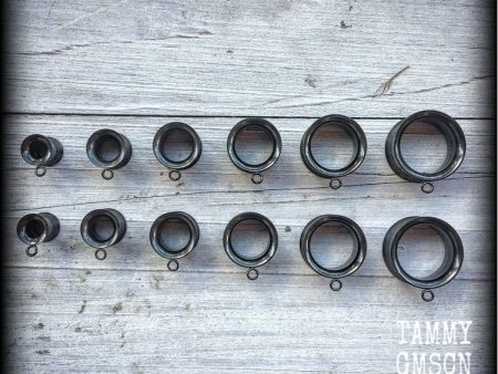 DIY Black screw fit connector earlets For Discount