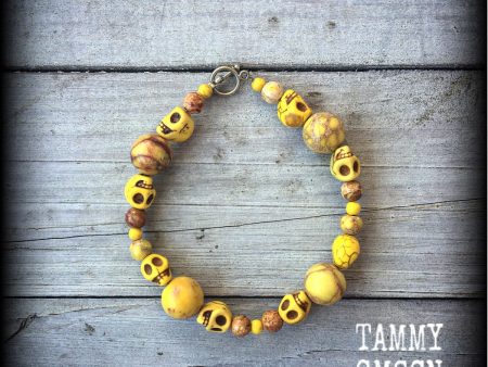 Day of the Dead skull bracelet-Halloween bracelet Sale