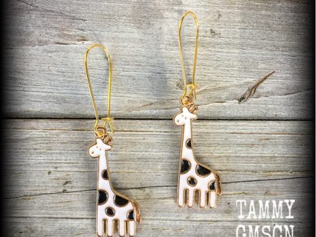 Giraffe earrings-Cute animal earrings Hot on Sale