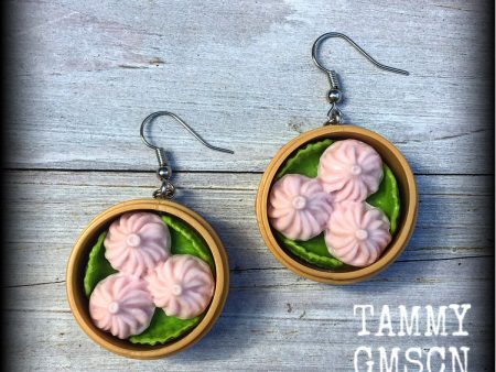 Pork Buns earrings-Dumpling earrings Fashion