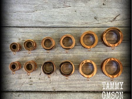 DIY Rose gold screw fit connector tunnels For Discount