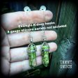 Green ocean jasper earrings Online