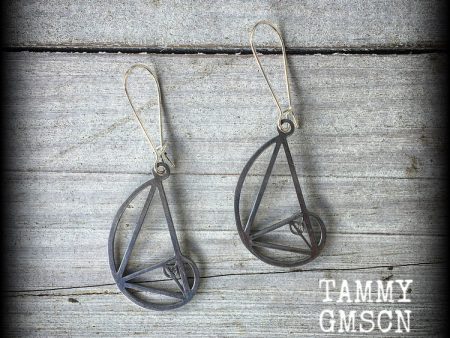 Fibonacci spiral earrings-Sacred Geometry jewelry Supply